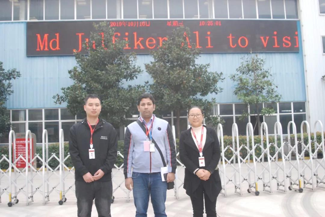 寶潤達(dá)制造蜚聲海外，孟加拉國客戶Ali先生來訪驗貨